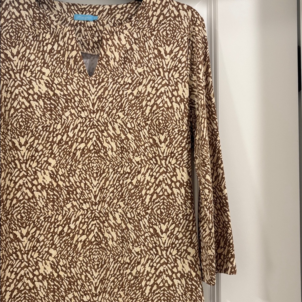 J Mclaughlin Chic Long Sleeve Patterned Dress - image 4